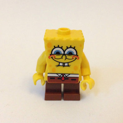 LEGO Minifigure-SpongeBob - Smile with Squint-SpongeBob SquarePants-BOB019-Creative Brick Builders